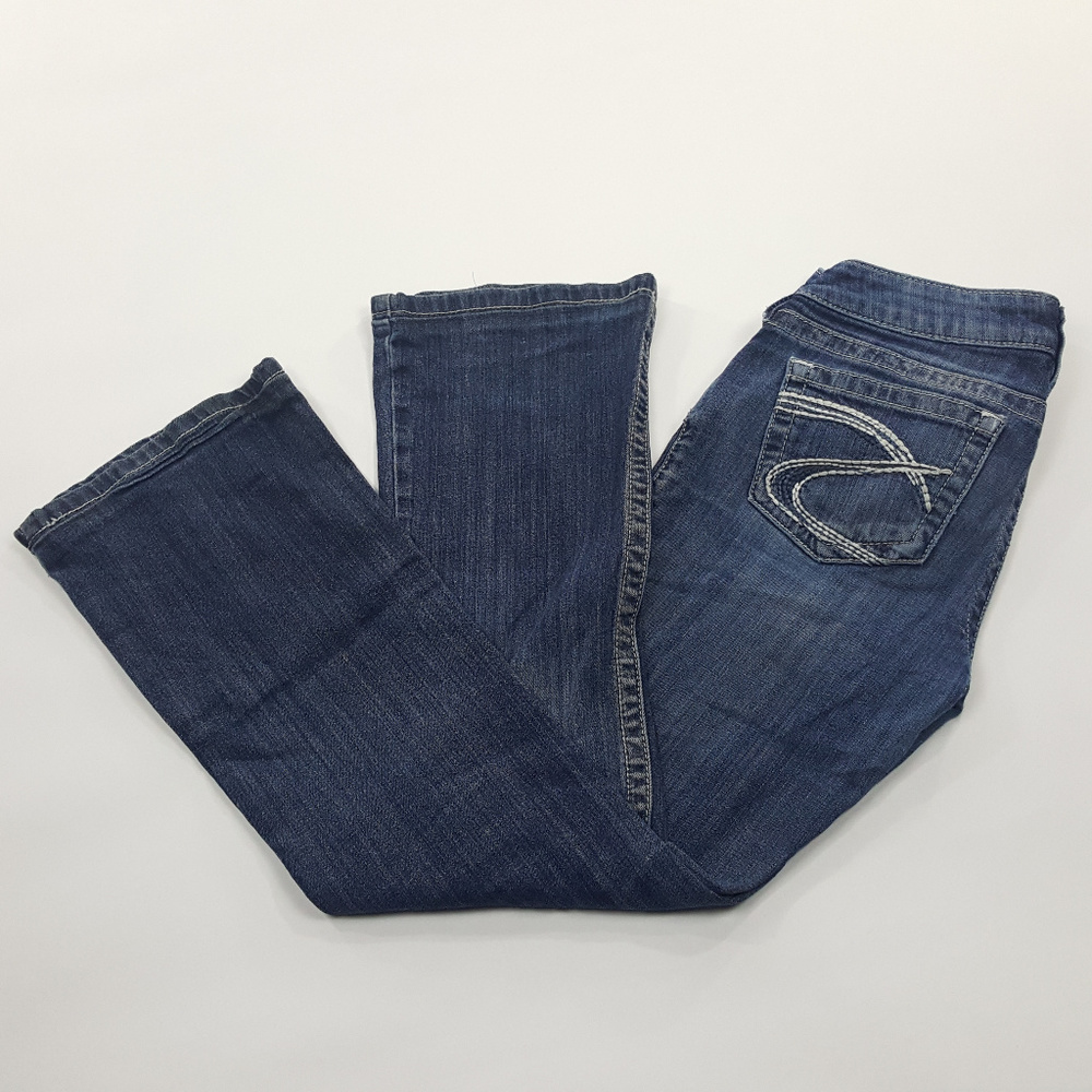 Silver Tuesday Womens Low Rise  Boot Cut Jeans